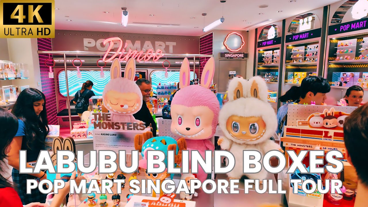 POP MART Singapore Flagship Store FULL Tour August 2025 | Labubu, Molly, Skullpanda & More [4K]