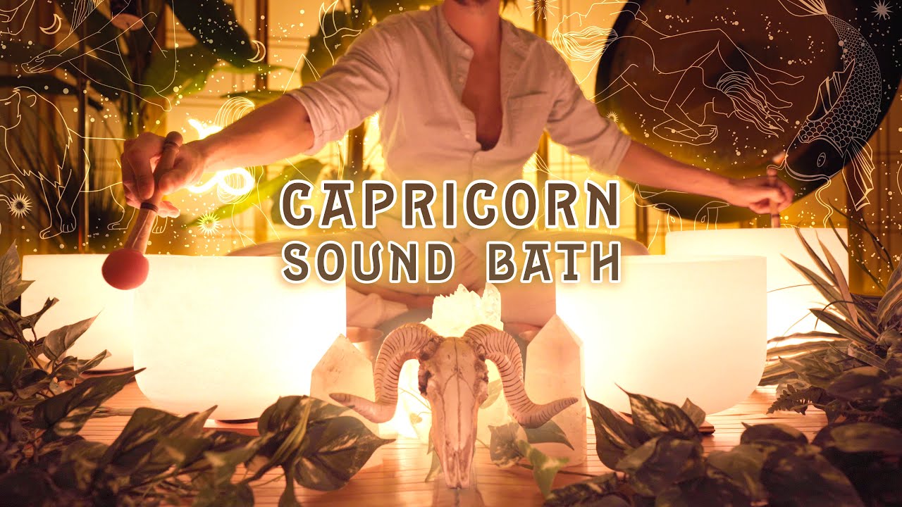 ♑️ Capricorn Sound Bath 🐐🐟 Astrology meditation music 🪨 Earth Sign 🌋