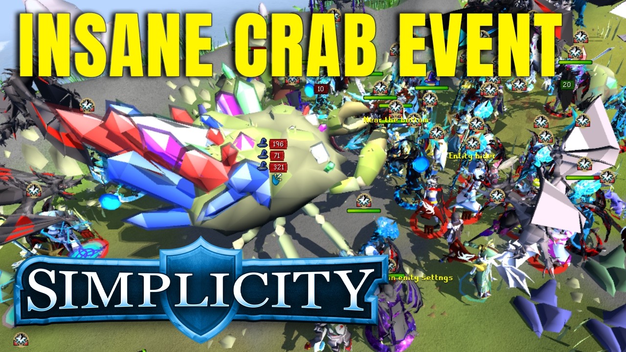 Simplicity RSPS: *INSANE Crab Event Released* New Elite Slayer Coming Soon?! +HUGE G/A