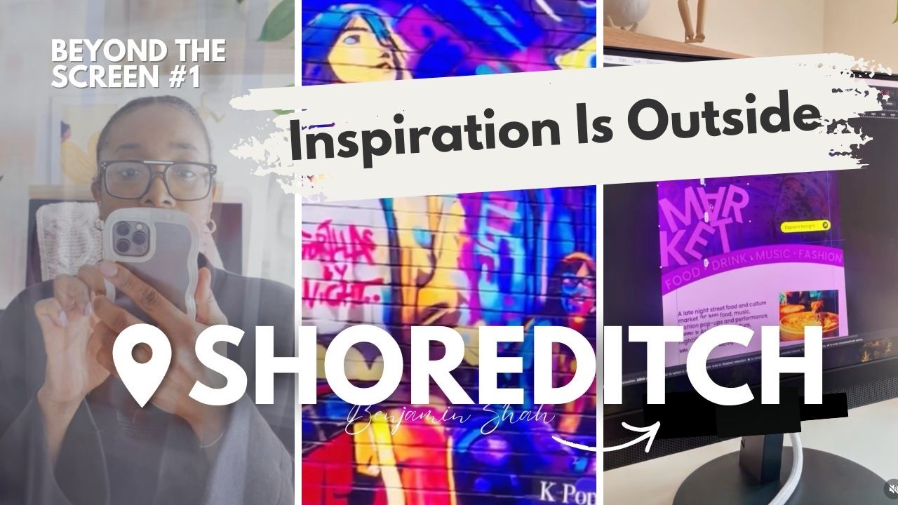 Finding design inspiration in Shoreditch | Step by Step web design based on what I find