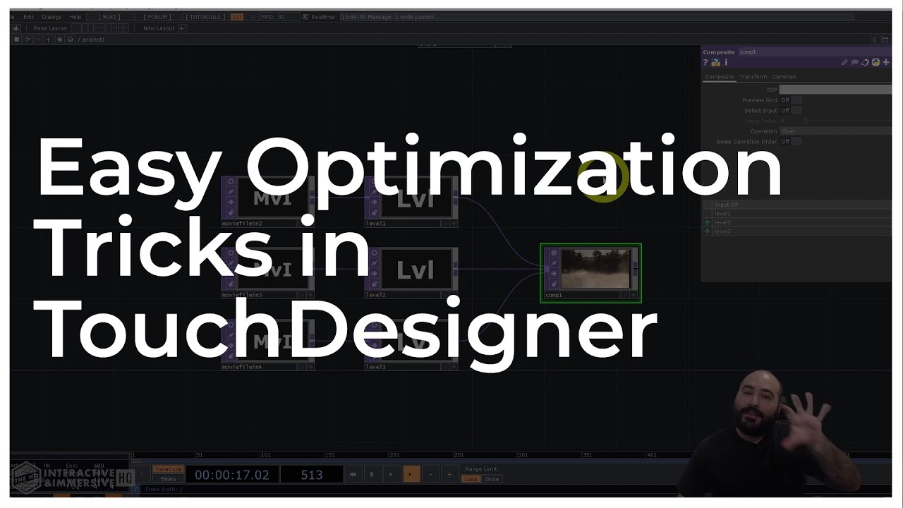 Простые приемы оптимизации в TouchDesigner — Учебник TouchDesigner 060