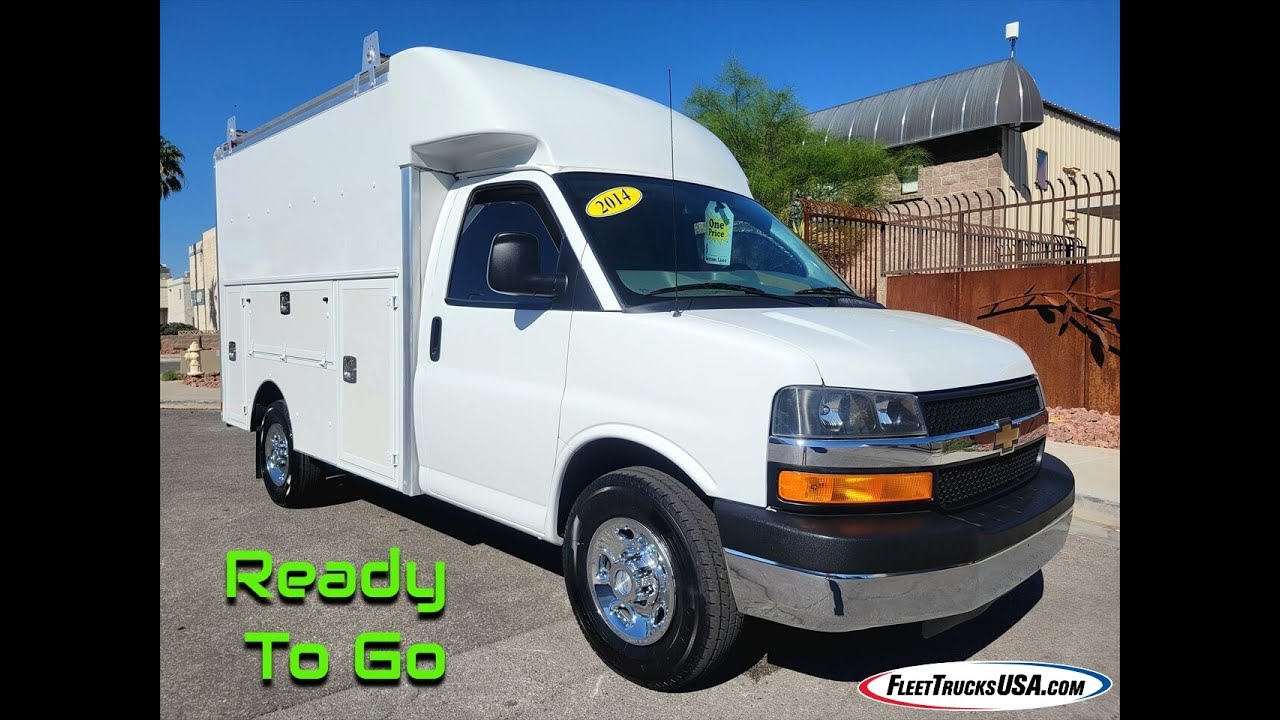 '14 Chevy Express 3500 w/ 10.5' maneuverable SUPREME KUV CUTAWAY BODY, STUNNING!  FleetTrucksUSA.com