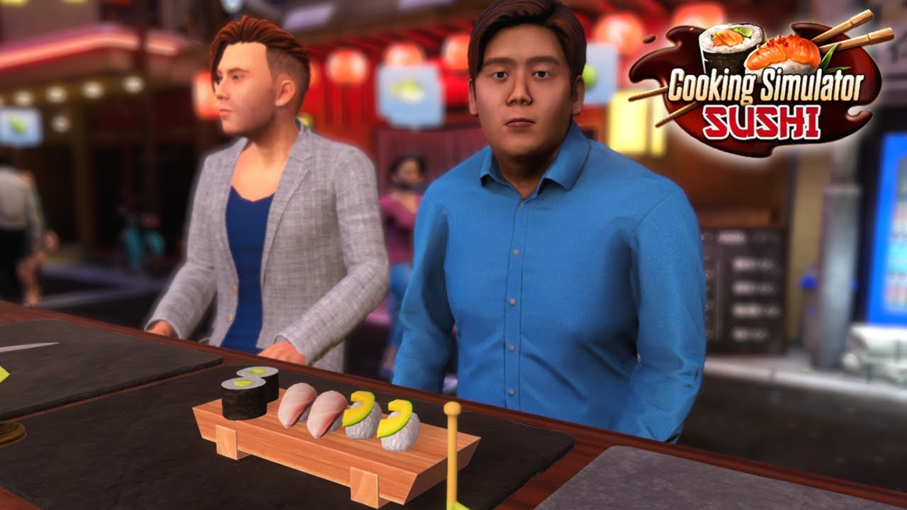 『ストリート寿司バー』を開店し世界を笑顔にするゲーム【Cooking Simulator - Sushi】