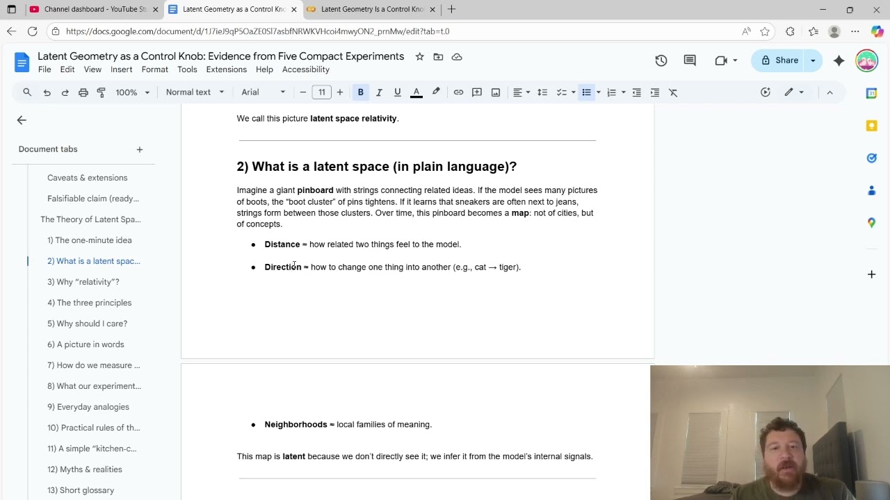 The Theory of Latent Space Relativity: Einstein Strikes Back