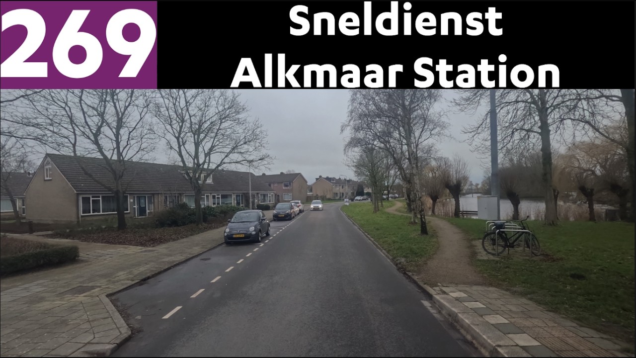4K Bus Driver POV | Lijn 269 Oudkarspel Kasteelstraat - Alkmaar Station