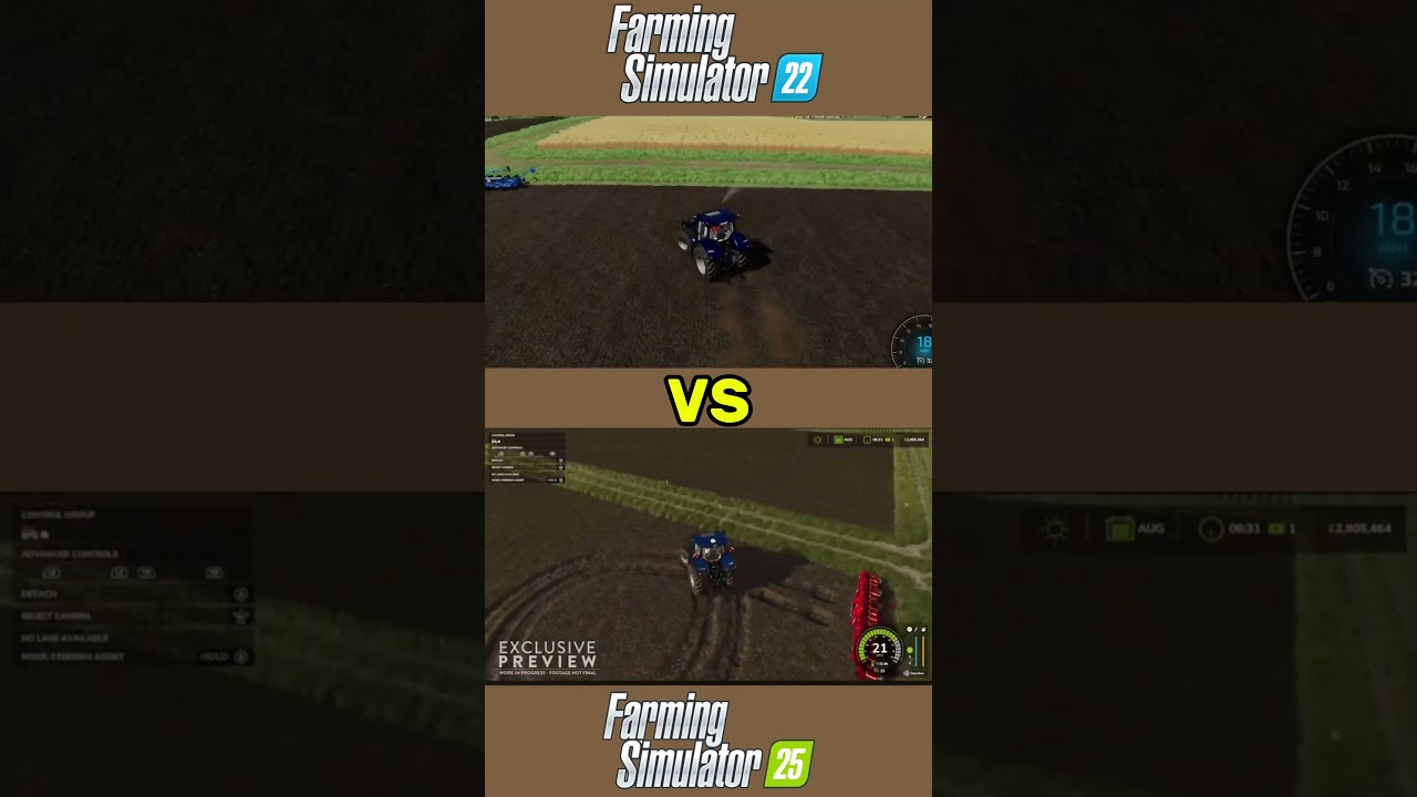 FS25 VS FS22! #fs25 #fs22 #farmingsimulator22 #farmingsimulator25 #farming #farmingsimulator