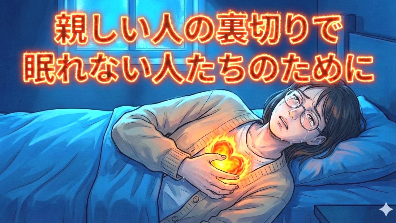 親しい人の裏切りで眠れない人たちのために