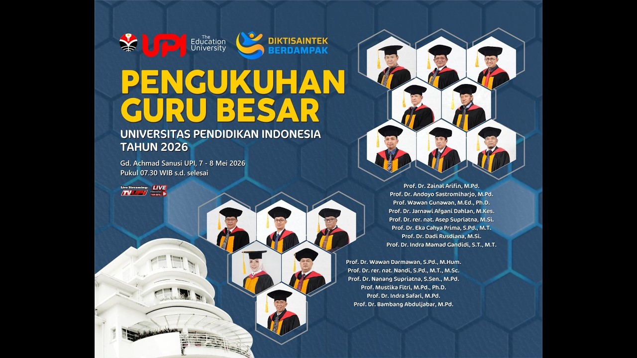 Pengukuhan Guru Besar Universitas Pendidikan Indonesia Tahun 2026 Hari ke-1