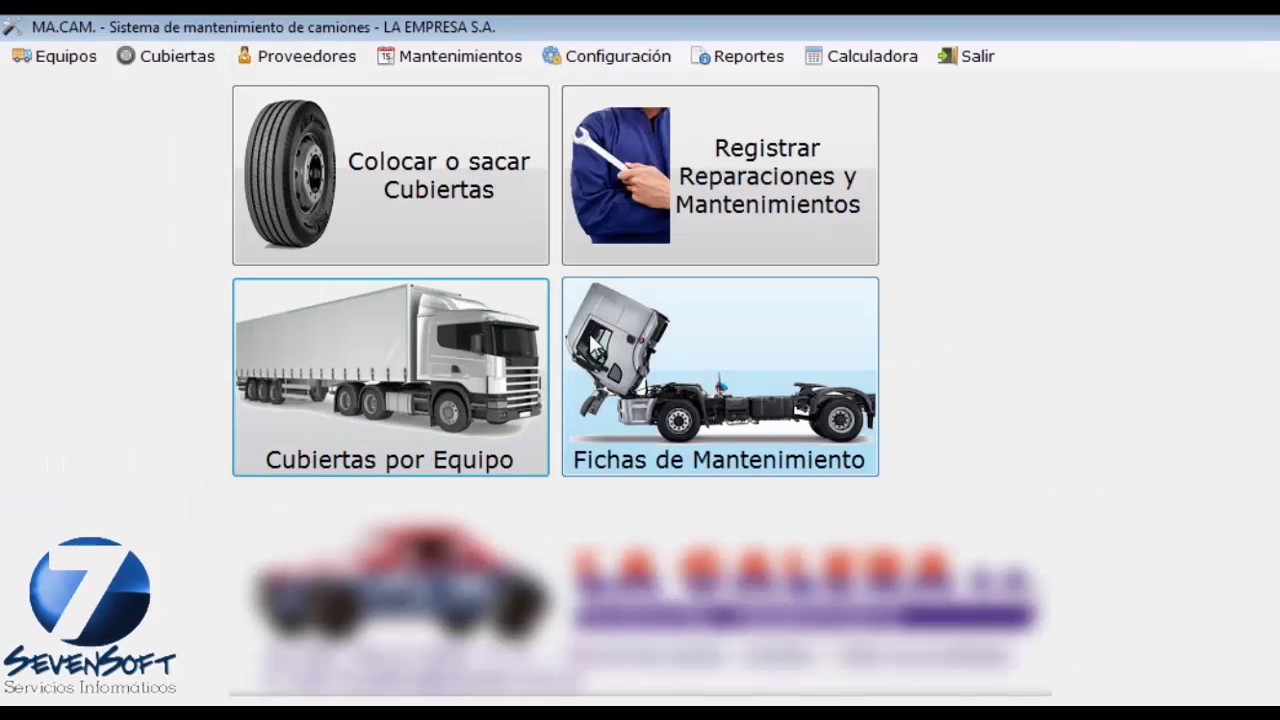 Software Para Gestión Cubiertas Y Mantenimiento De Camiones