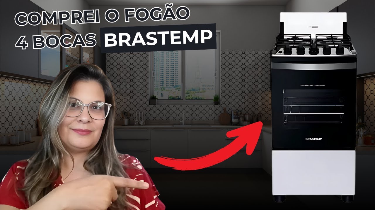 Tudo sobre meu FOGÃO BRASTEMP 4 BOCAS BF04NBB| Vale a pena? Minha opinião