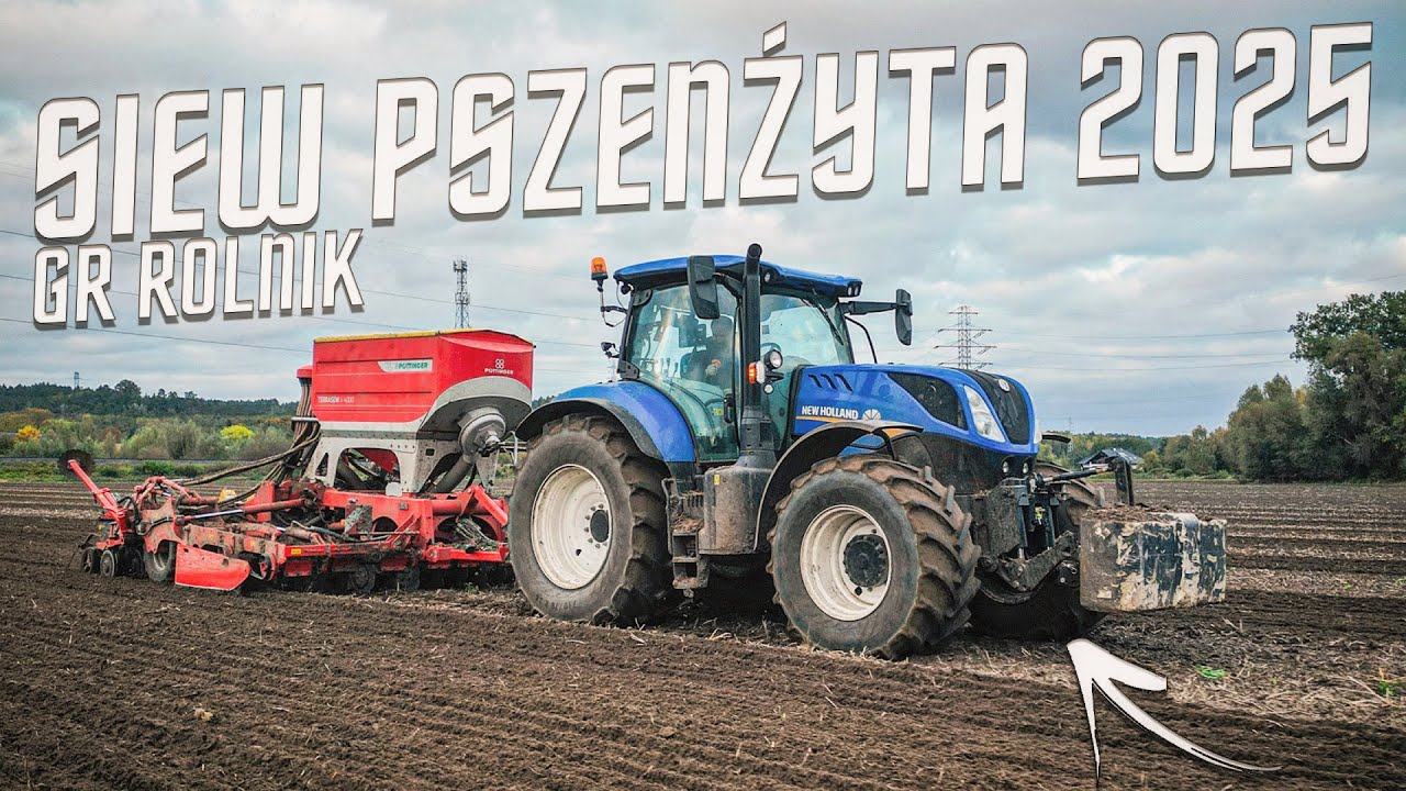 ПОСЕВ ТРИТИКАЛЕ 2025! В GR FARMER ☆ NEW HOLLAND T7.215 S VS PÖTTINGER TERRASEM V4000 ☆ AW ™