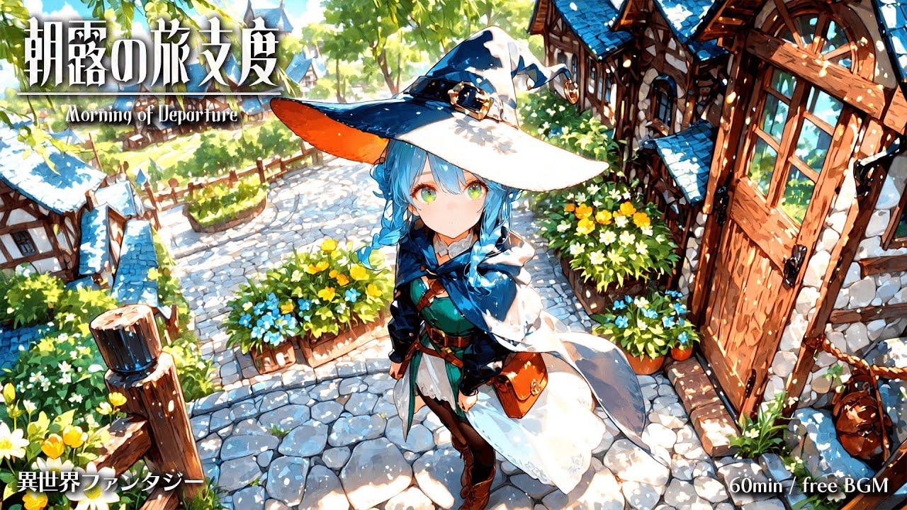 【Isekai Fantasy Music】Morning of Departure【Free BGM / 60min】