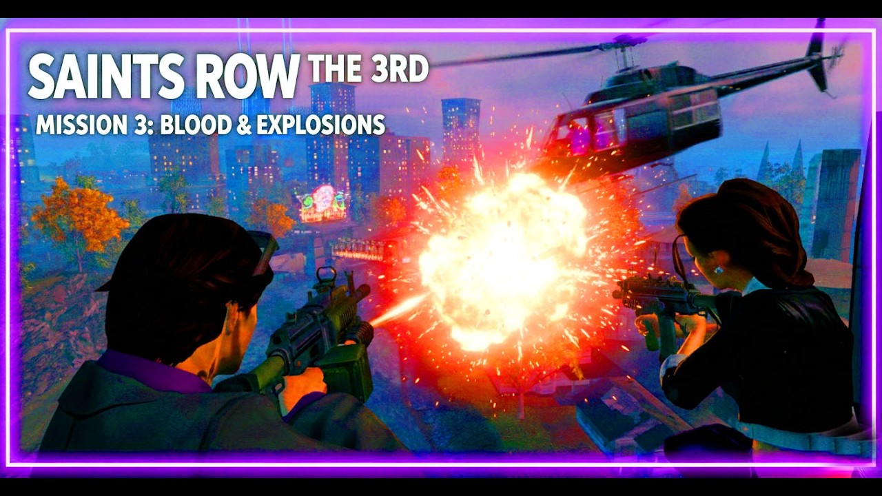 Saints Row 3 Mission 3 - MILITARY ARSENAL BLOODBATH! (Tanks & Drones)