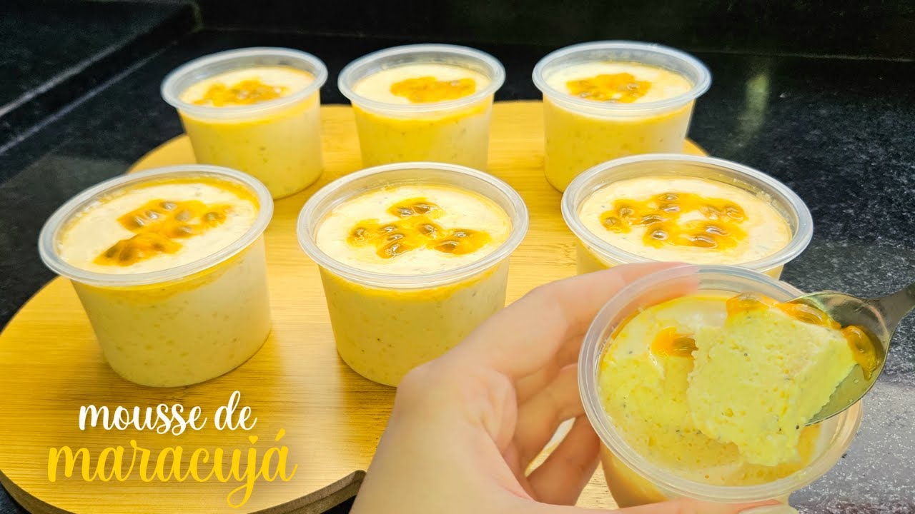 O MELHOR MOUSSE DE MARACUJÁ - SUPER CREMOSO!!