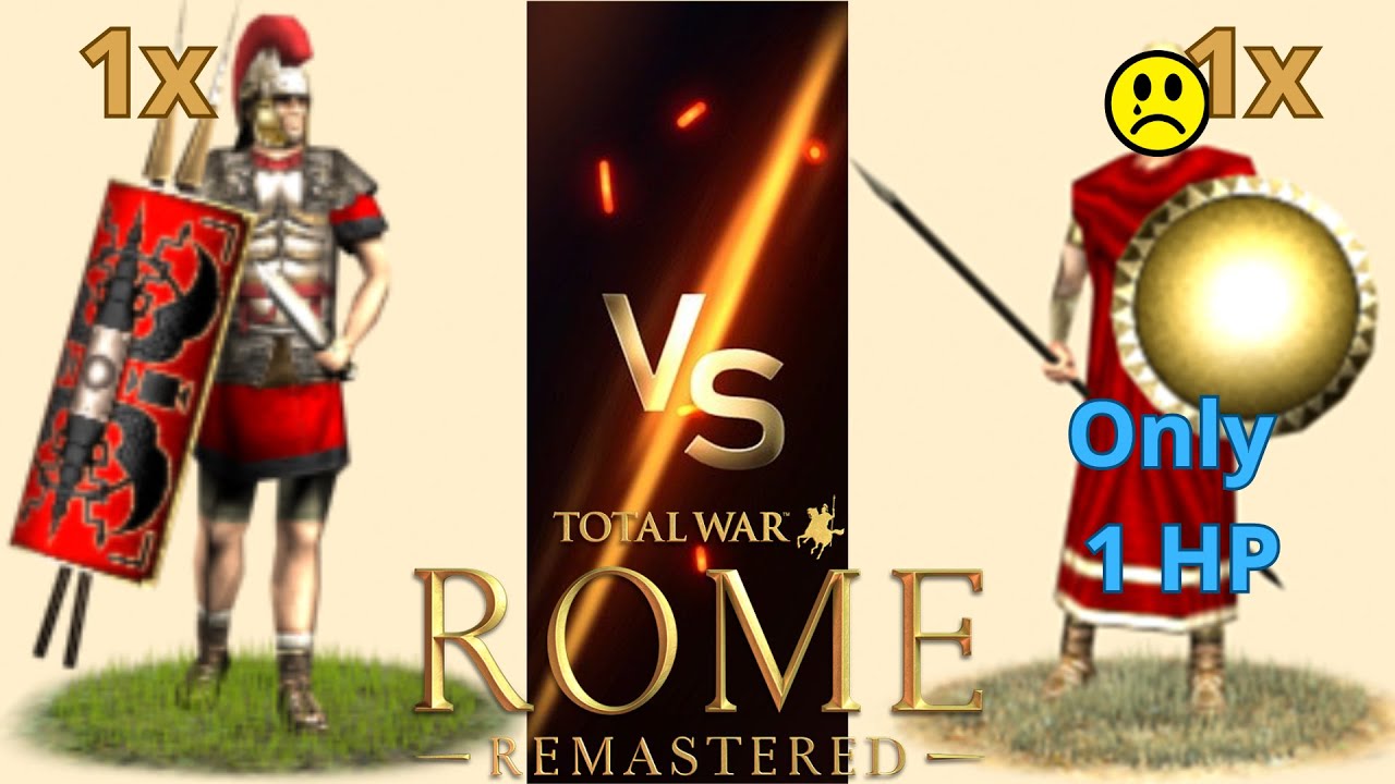 Can Praetorian Cohort Beat Spartan Hoplites with Only 1 HP in Rome Remastered?