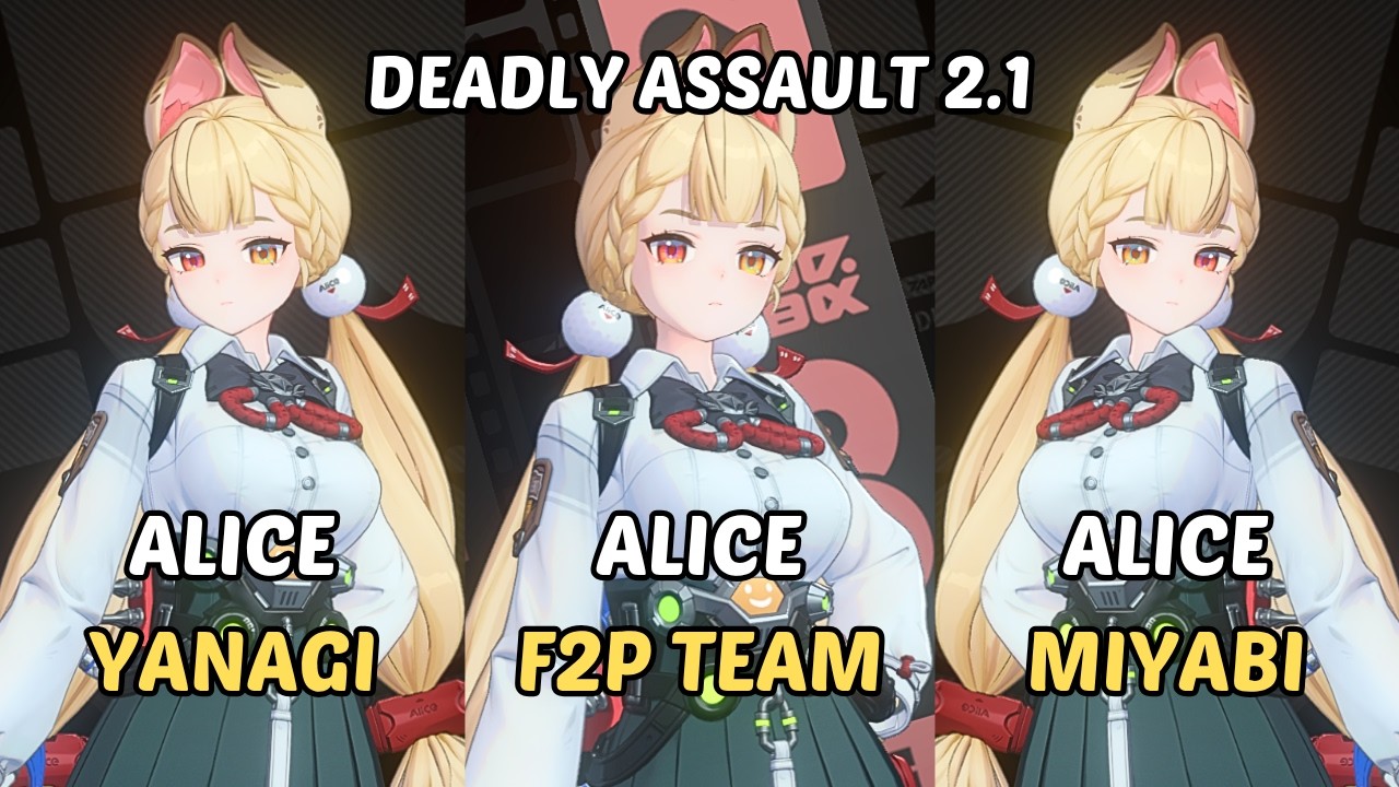 Deadly Assault ZZZ | M0 Alice Piper F2P Team x Yanagi Miyabi Yuzuha | 9-Star | Zenless Zone Zero 2.1
