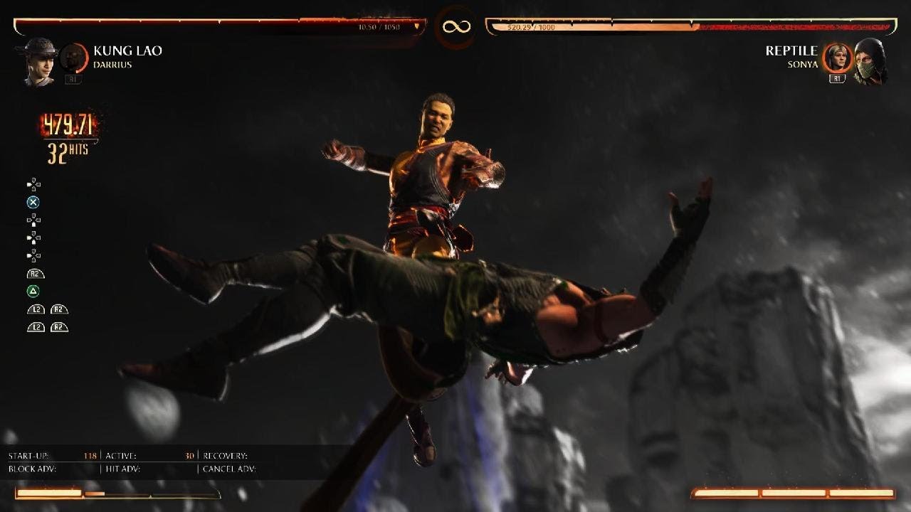 MK1 Kung Lao Fatal Blow Combo