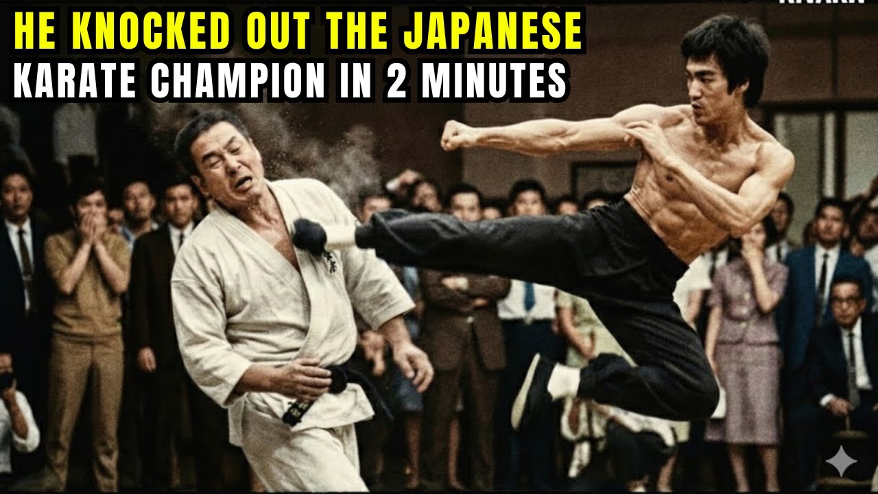 Bruce Lee Was Knocked Out the Japanese Karate Champion in 2 Minutes — Long Beach 1967