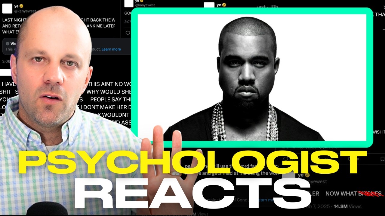 NARCISSISTIC INJURY? | Kanye West Goes Wild on X (Twitter) | Psychologist Reacts
