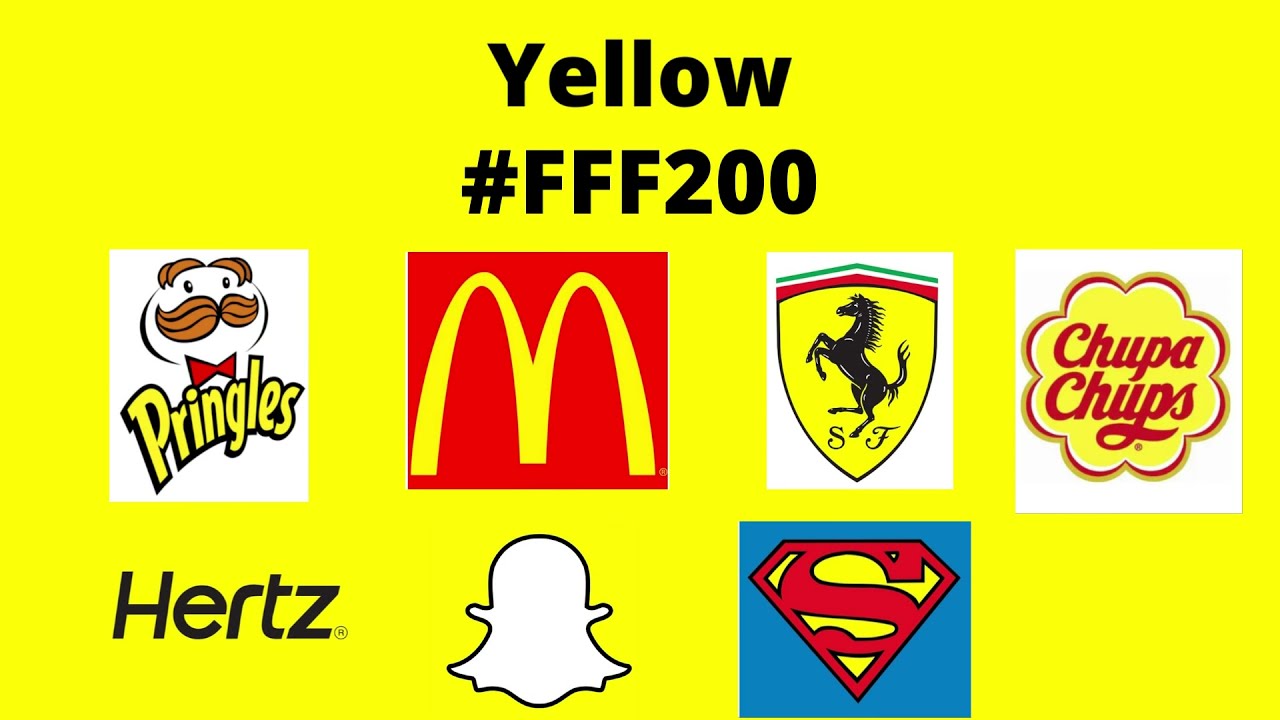 20 Shades of Yellow Color with Famous Logo Designs