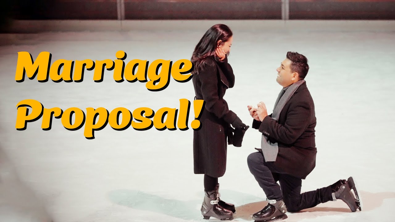 Surprise Marriage Proposal at the Rockefeller Center Ice Skating Rink (Bryant & Victoria)