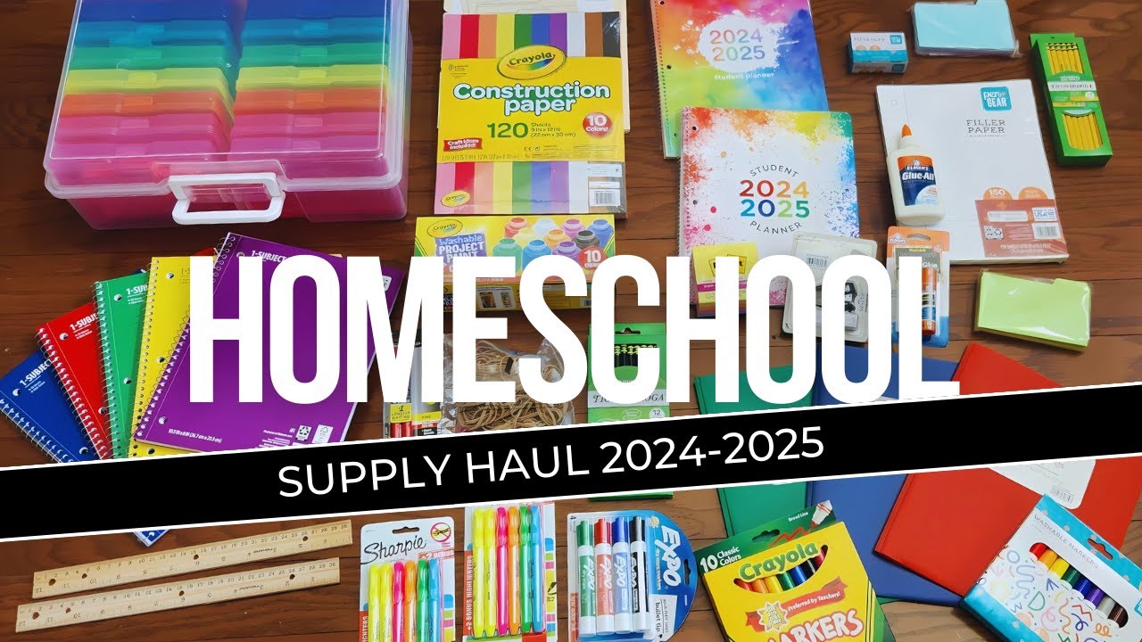Homeschool Haul 24-25 | Back to School Supplies from Dollar tree, Walmart, Target & Amazon!