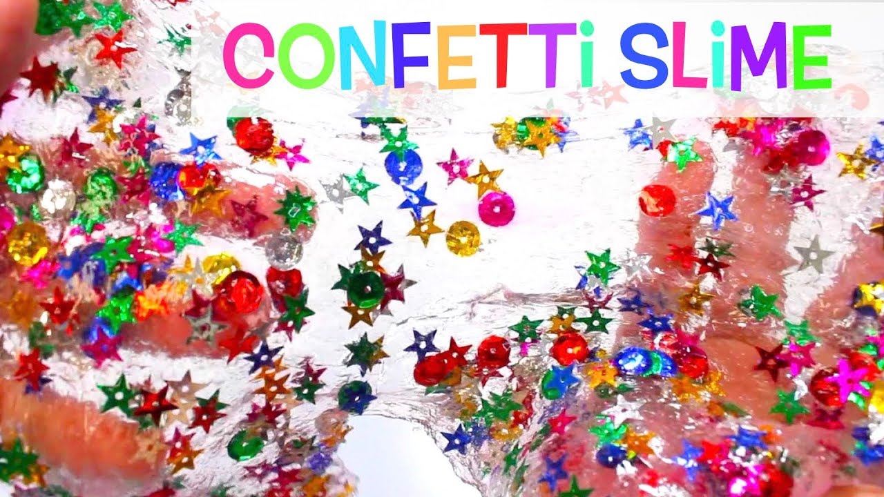 How to Make Confetti Slime for NYE! #slime