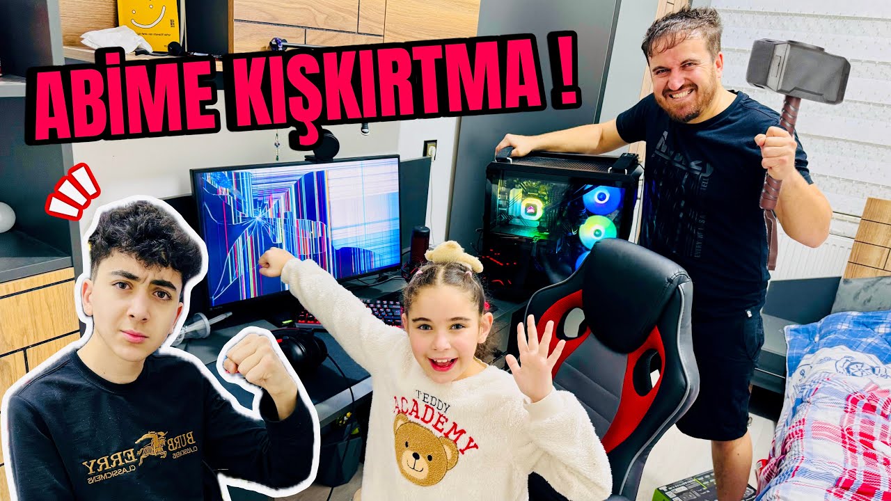 ABİME DEV KIŞKIRTMA !! ELİF SİNEM ABİN SİNİRDEN ÇILDIRDI !!