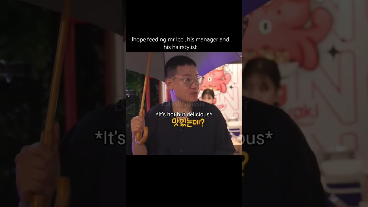 jhopee feeding mr lee his manager and hairstylist 😍 #btsv #btsjhope #btsshorts #bts #btsjungkook