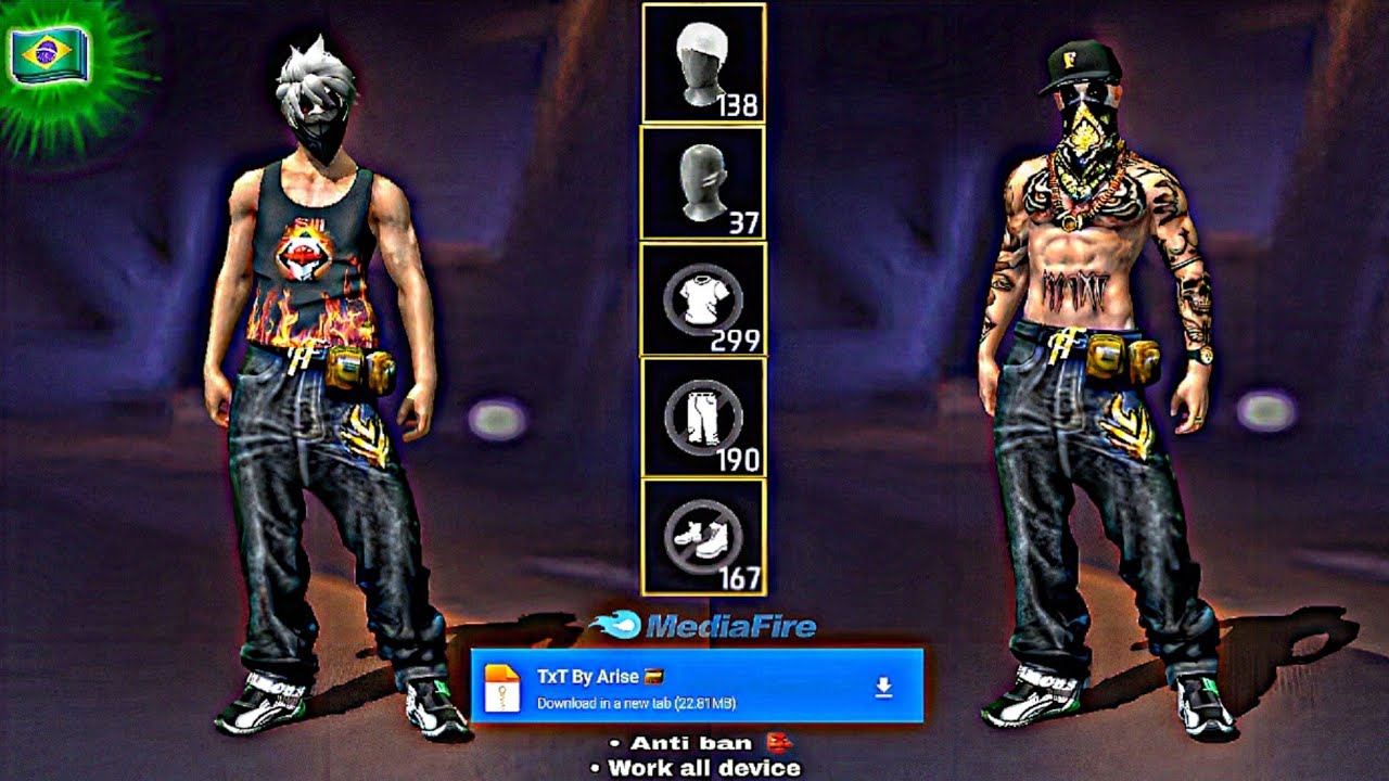 Freestyle 🇧🇷 Dress Glitch File.Also Working After Ob52 update!! Antiban default dress Glitch File!‼️