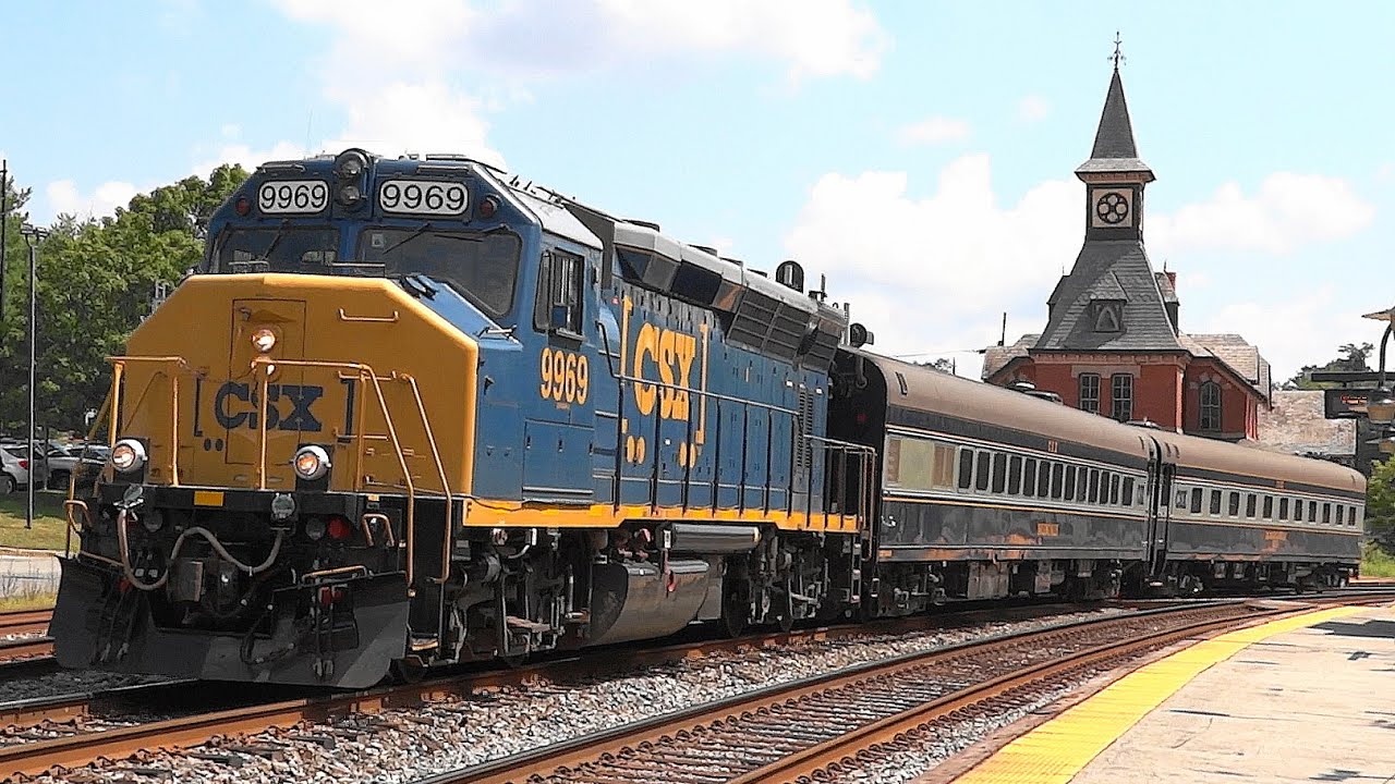 CSX Geometry Train W003 in Point of Rocks Maryland