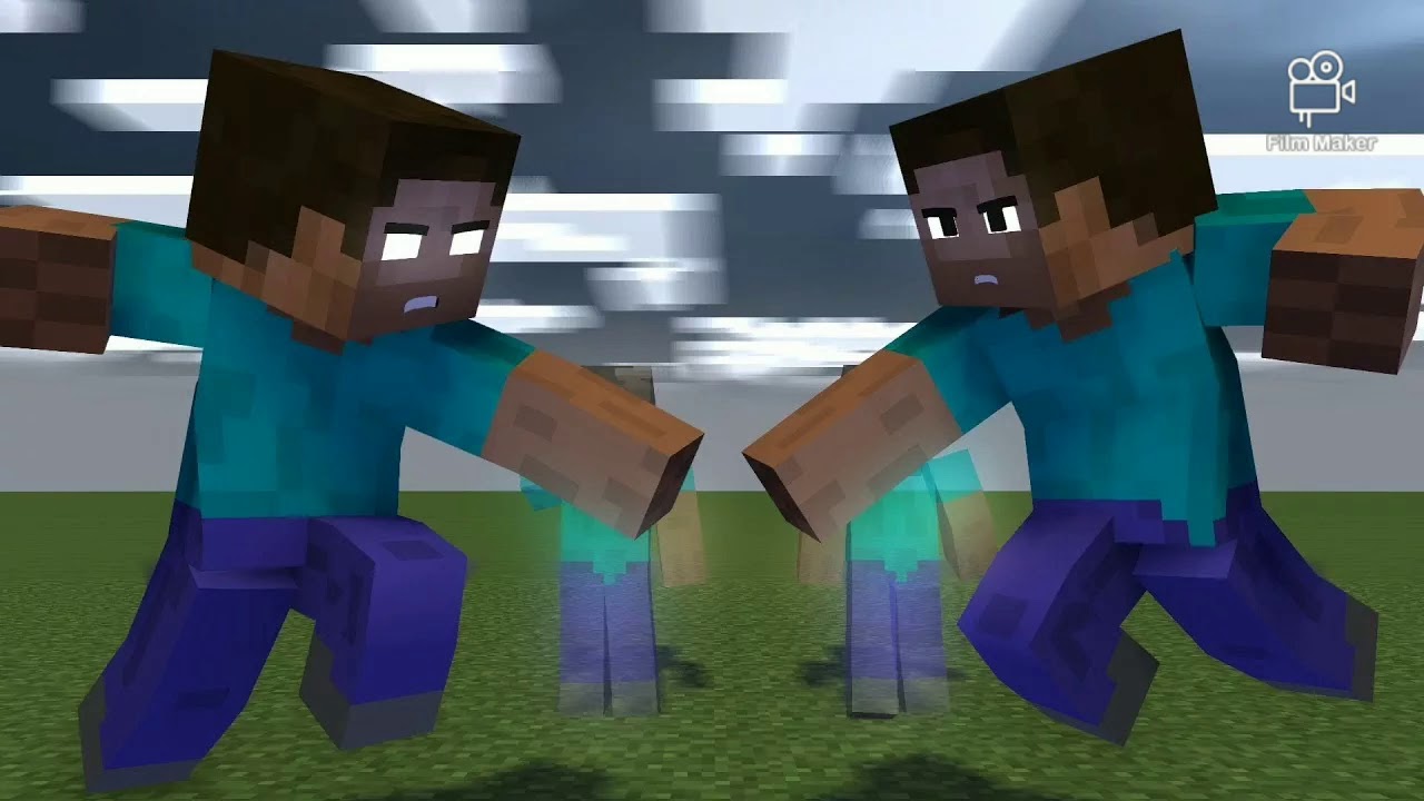 Стив vs Хиробрин майнкрафт (minecraft) skillet monster unleash the beast mix.