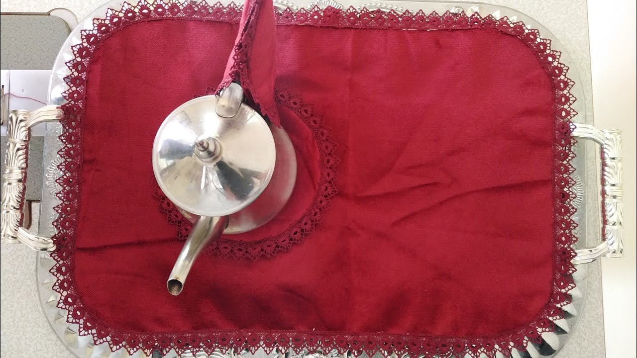 فصالة وخياطة غطاء الصينية او البلاطو (مشروع صغير وربحي)
