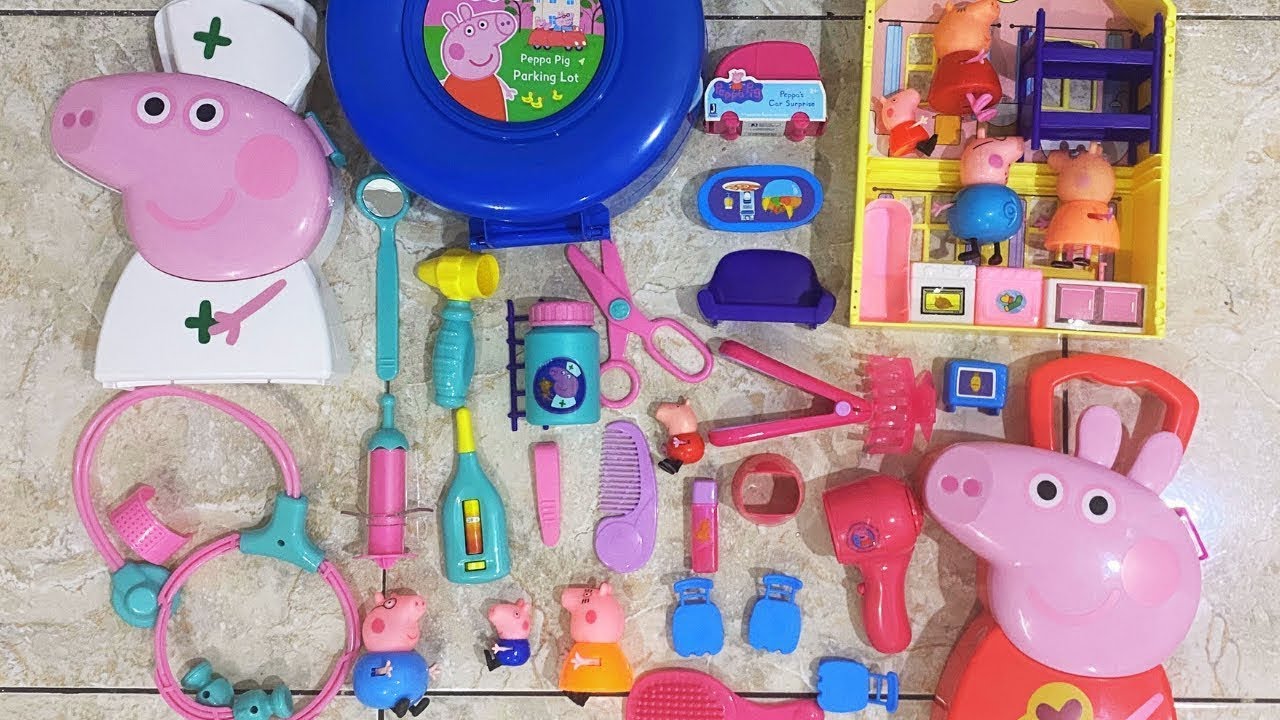 PEPPA PIG TOYS HOUSE PEPPA PIG MEDIC CASE UNBOXING I 11 MINUTES SATISFYING ASMR VIDEO
