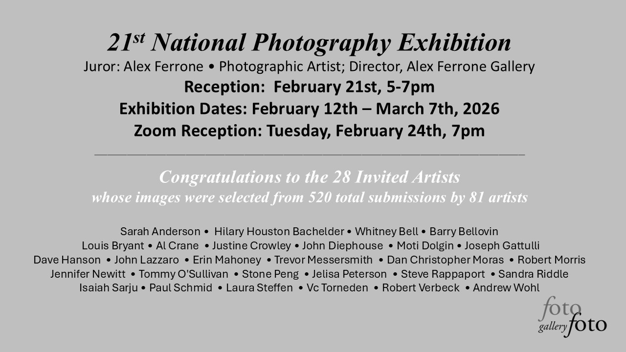 fotofoto 21st National Photography Competition Zoom Reception