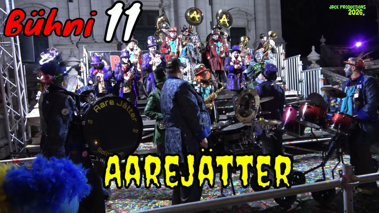 Solothurner Fasnacht 2026, Guggenmusik, Aarejätter Bühni 11