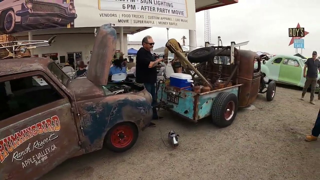 Rt 66 Crusin' Car Show in Amboy, CA  at Roy's Motel and Cafe