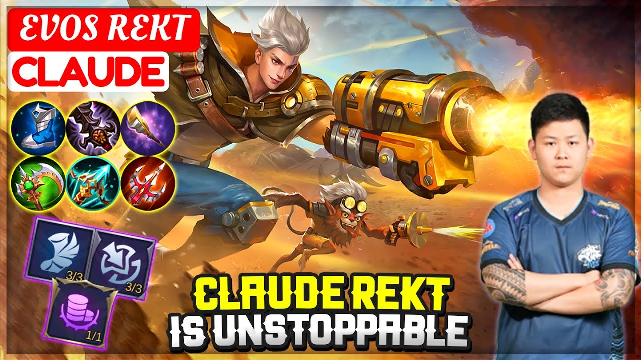Claude Rekt Is Unstoppable [ EVOS REKT Claude ] Mobile Legend