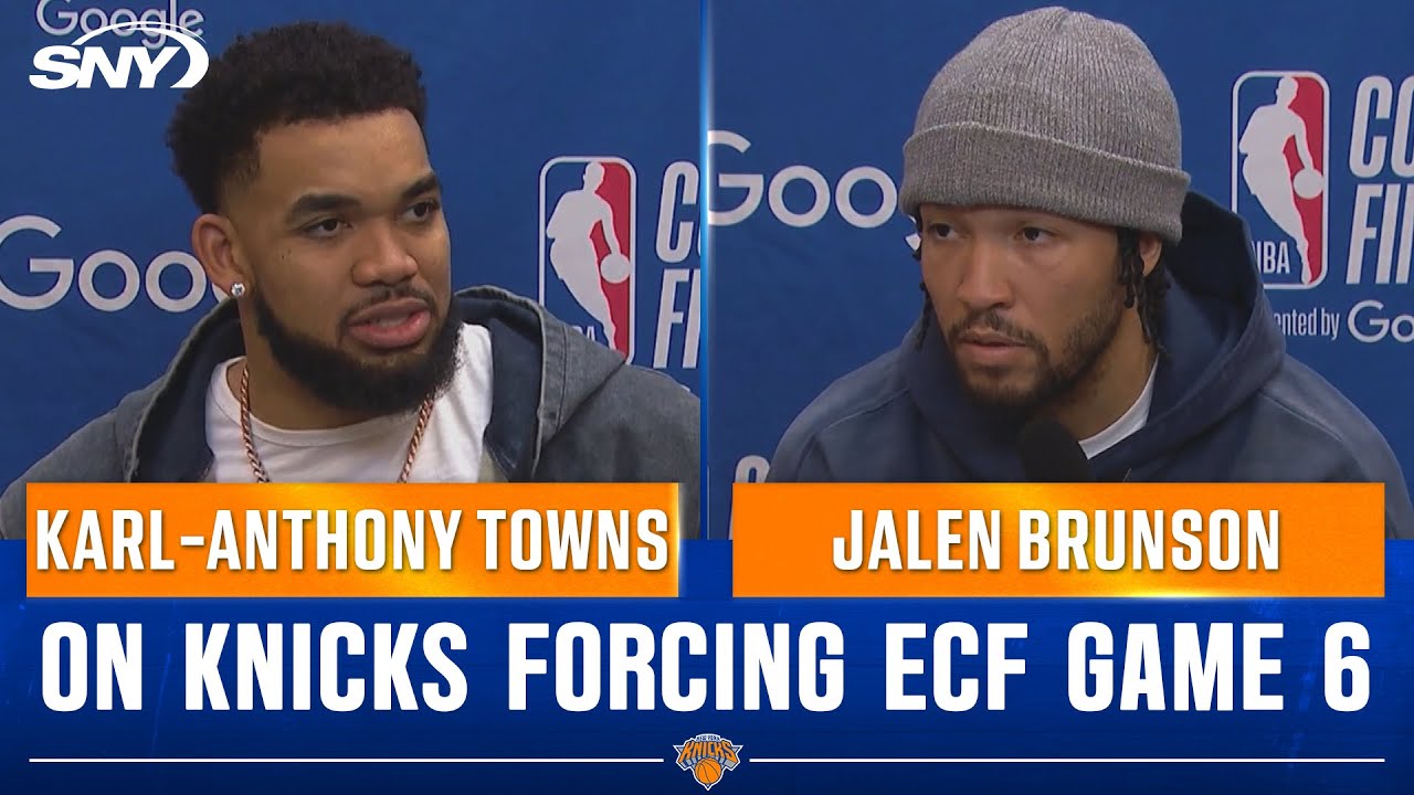 Karl-Anthony Towns, Jalen Brunson talk Knicks defense, depth and desperation after Game 5 win
