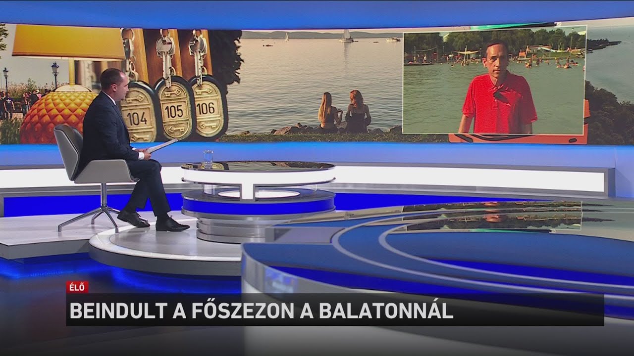Beindult a főszezon a Balatonnál