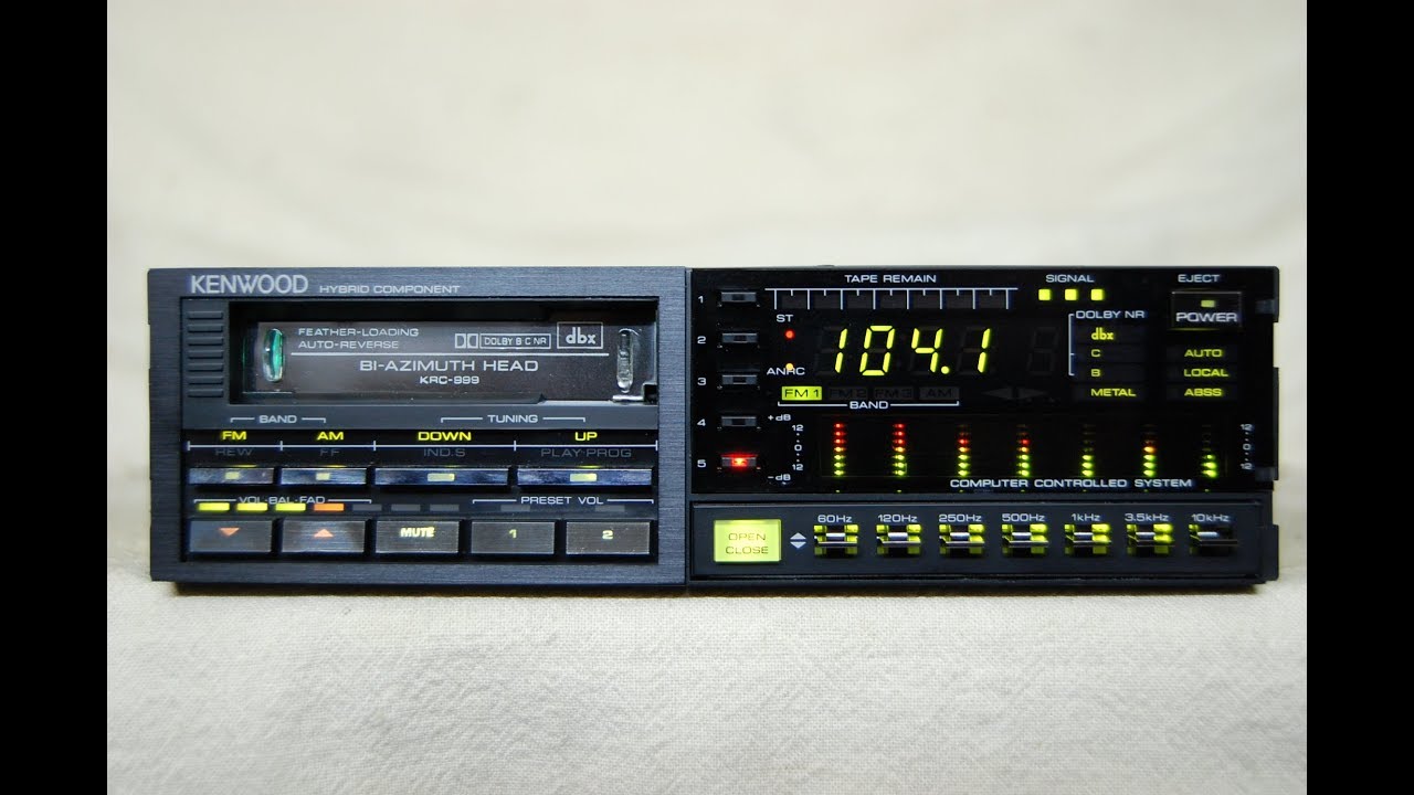 Vintage Kenwood KRC 999 AM/FM cassette car stereo #2 old school rare