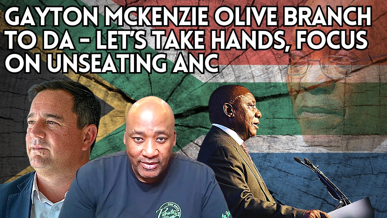 Gayton McKenzie olive branch to DA - Let’s take hands, focus on unseating ANC