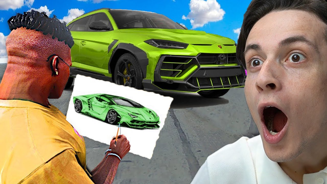 რასაც ვხატავ ყველაფერი ჩნდება GTA5 ში ! ბანკის ძარცვა ნახატებთ
