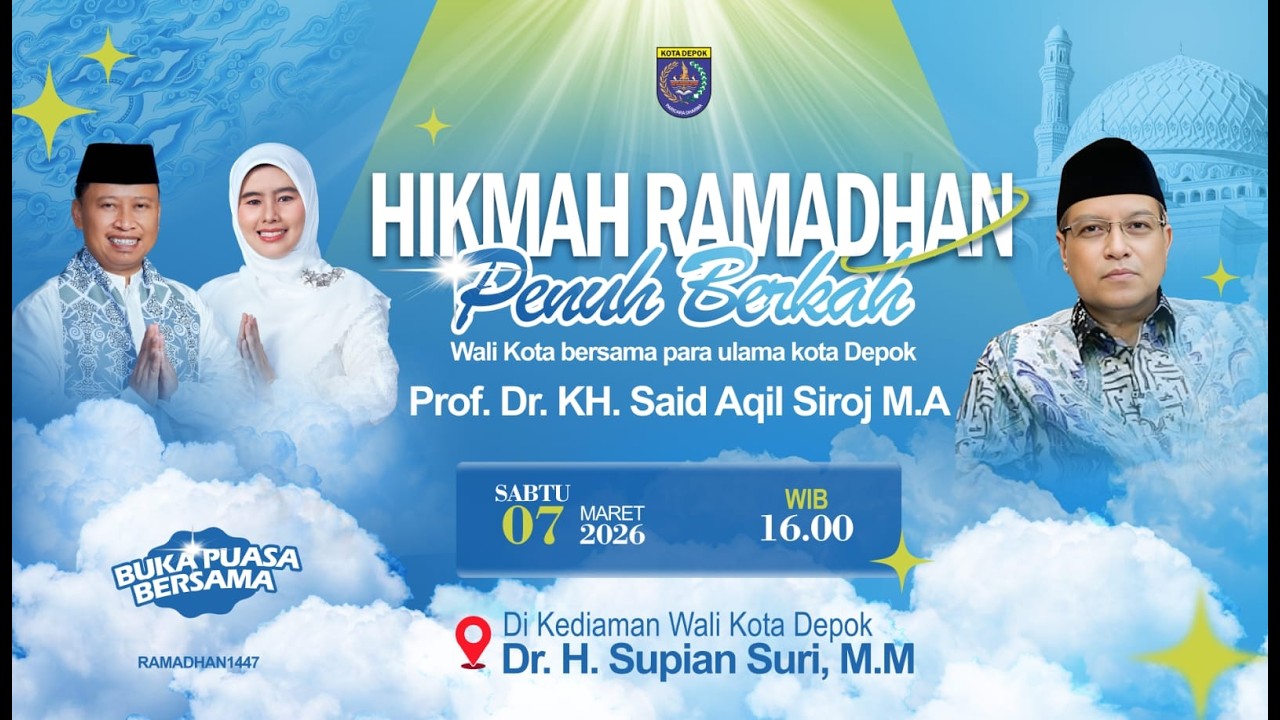 🔴 [LIVE] Kajian Spesial: Hikmah Ramadhan Penuh Berkah bersama Prof. Dr. KH. Said Aqil Siroj