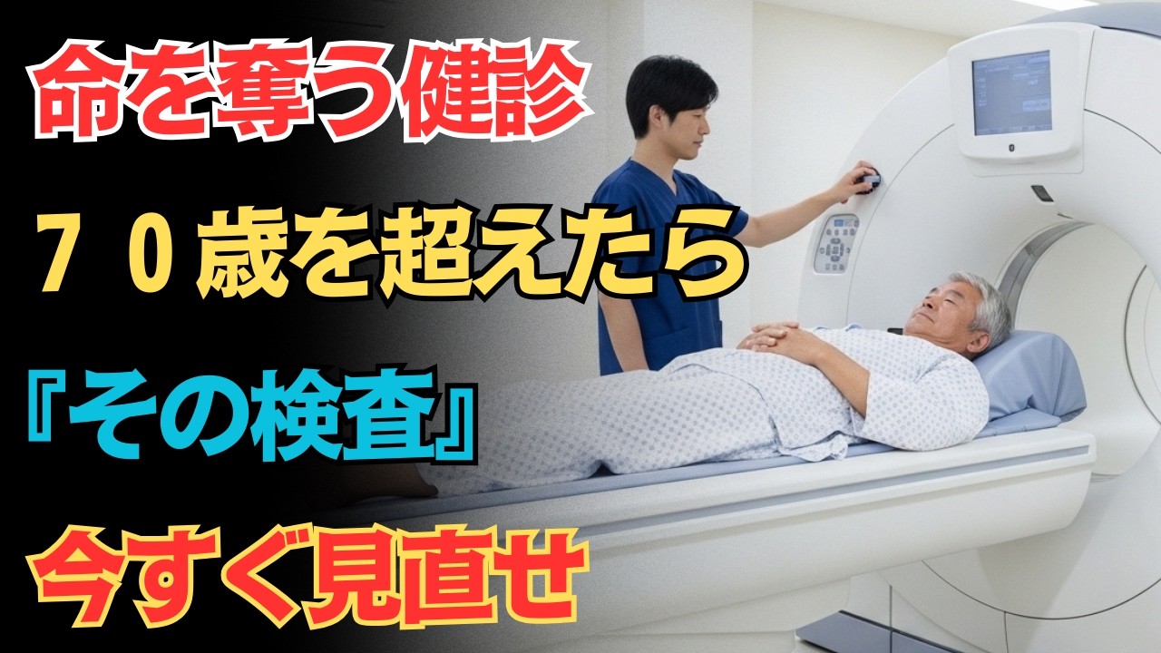 【医師が本音で警告】70代を過ぎたら受けるべきではない｜多くの高齢者が無意識に続けている危険な健康診断5選