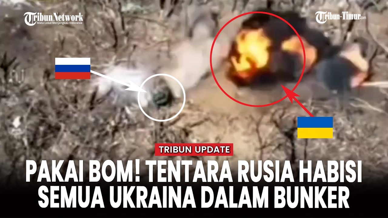 Drone Peledak Rusia Ledakkan Parit Tersembunyi Ukraina di Front Pertempuran