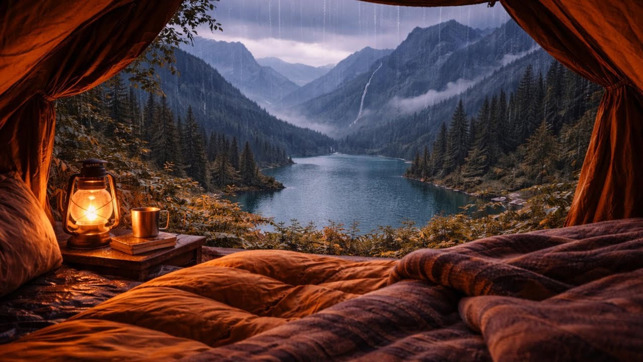 Night Rain Sounds in a Tent 🌧️ | Calm Camping Vibes for Sleep