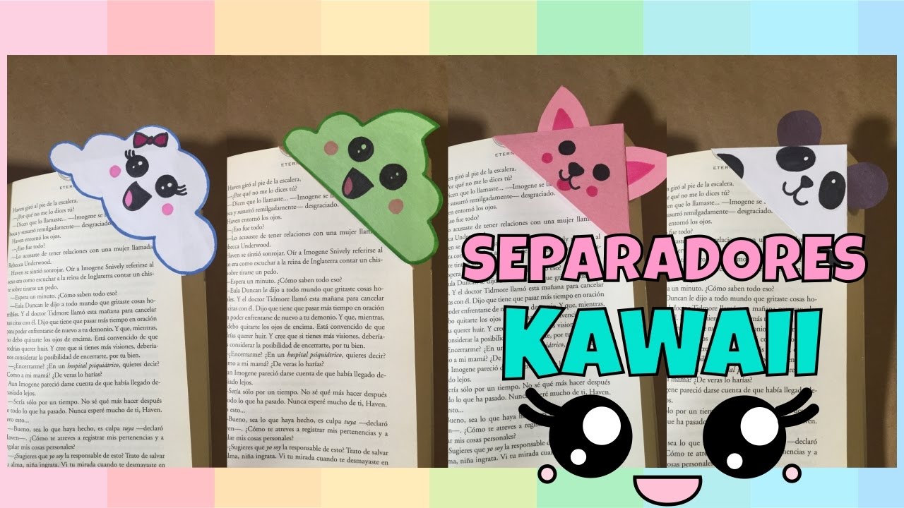 Separadores Kawaii para libros!