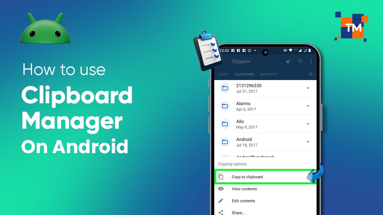 How to Use Clipboard Manager on Android | Clipboard History