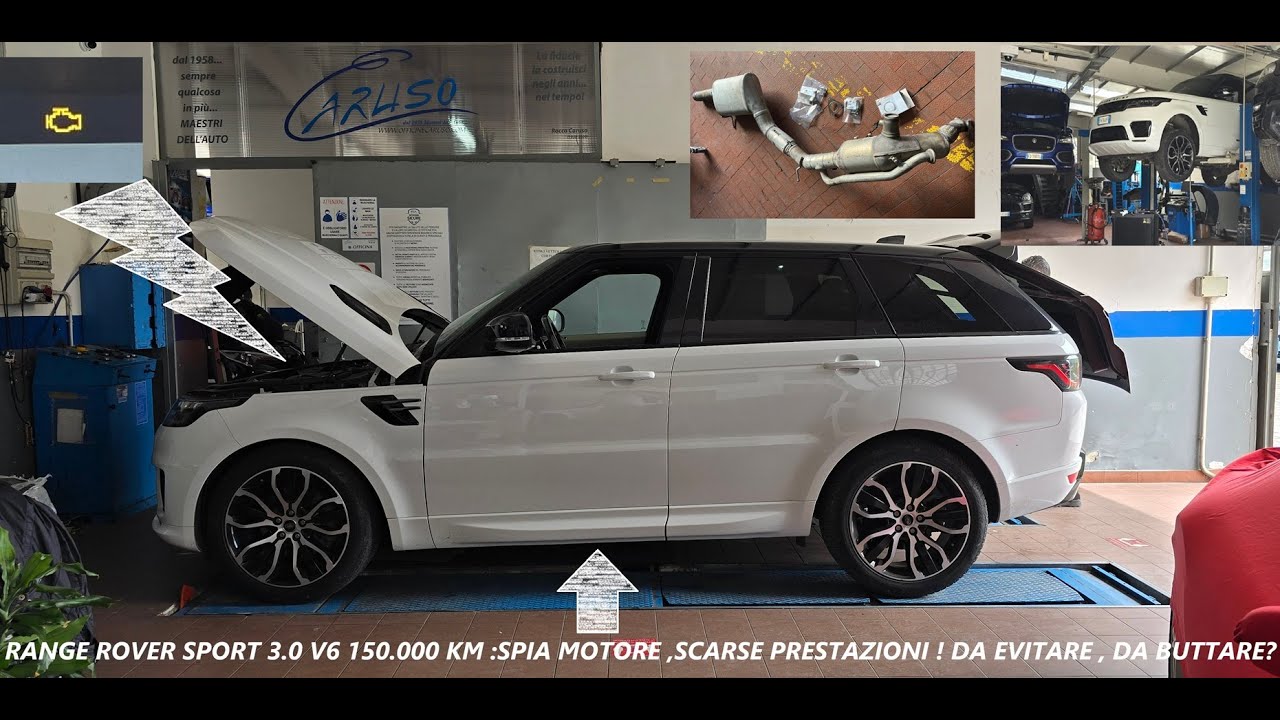 RANGE ROVER SPORT 3.0 V6 150.000 KM :SPIA MOTORE ,SCARSE PRESTAZIONI !  DA BUTTARE ? #OFFICINECARUSO